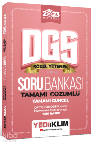 2023 Prestij Serisi Dgs Sözel Yetenek Tamamı Çözümlü Soru Bankası