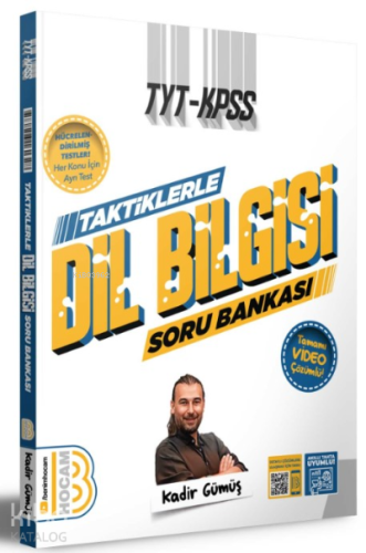 Benim Hocam Yayınları TYT - KPSS Taktiklerle Dil Bilgisi Tamamı Video Çözümlü Soru Bankası
