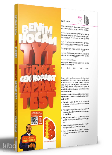 2023 TYT Türkçe Çek Kopar Yaprak Test | Kadir Gümüş | Benim Hocam Yayı