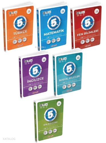 2024 5. Sınıf Soru Bankası Set;Türkçe - Matematik - Fen Bilimleri - İnglizce - Din Kültürü - Sosyal Bilgiler