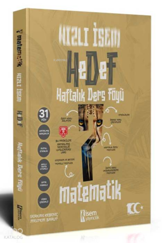2024 7. Sınıf Hızlı İsem Matematik Haftalık Ders Föyü