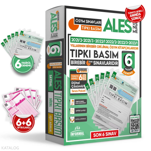 2024 ALES Anamorfik Yayınları Türkiye Geneli Kurumsal 5li Dijital Çözümlü Paket Deneme Sınavı
