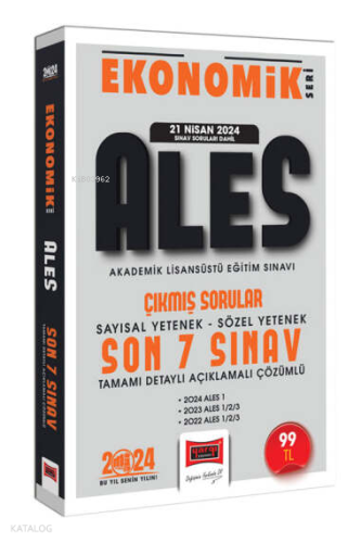 2024 ALES Ekonomik Seri Çıkmış Sorular Tamamı Çözümlü Son 7 Sınav;(21 Nisan 2024 Sınavı Dahil)