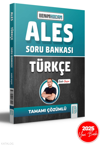 ALES Türkçe Tamamı Çözümlü Soru Bankası Benim Hocam Yayınları
