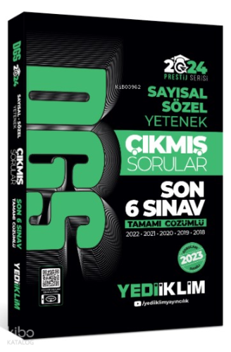 2024 DGS Sayısal Sözel Yetenek Tamamı Çözümlü Son 6 Sınav Çıkmış Sorul