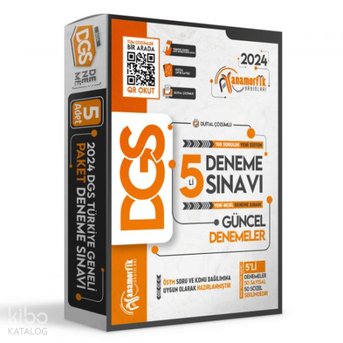 2024 DGS Yeni Sistem 5 Deneme Dijital Çözümlü