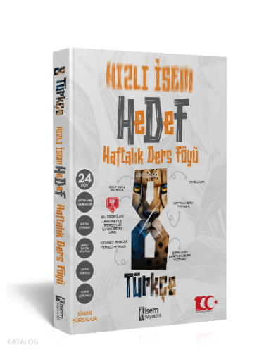 2024 Hızlı İsem 8.Sınıf Türkçe Haftalık Ders Föyü | Kolektif | İsem Ya