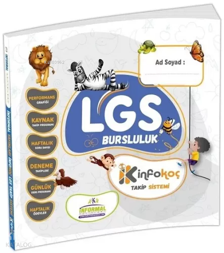 2024 İnformal Yayınları LGS- BURSLULUK  İnfo Koç  Öğrenci Takip Sistemi (Spiral Sırtlı)