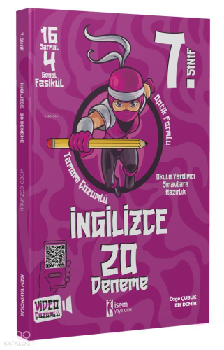 2024 İsem 7. Sınıf İngilizce 20 Deneme