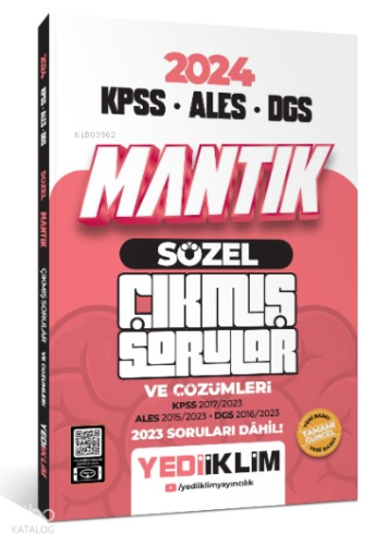 2024 KPSS ALES DGS Sözel Mantık Tamamı Çözümlü Çıkmış Sorular | Kolekt