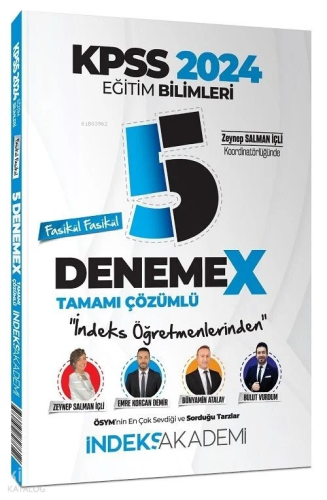 2024 KPSS Eğitim Bilimleri 5 DenemeX Fasikül Çözümlü