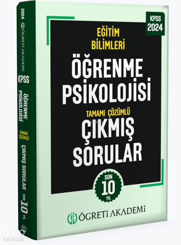 2024 KPSS Eğitim Bilimleri Öğrenme Psikolojisi Tamamı Çözümlü Çıkmış S