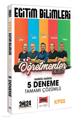 2024 KPSS Eğitim Bilimleri Öğretmenler Ekibi Fasikül Fasikül Tamamı Çözümlü 5 Deneme