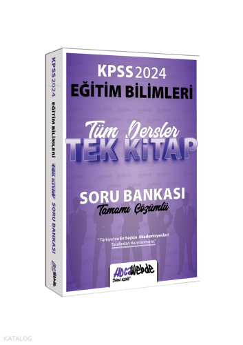 2024 KPSS Eğitim Bilimleri Tüm Dersler Tamamı Çözümlü Tek Kitap Soru B