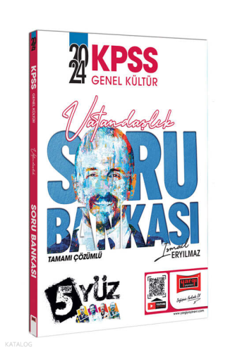 2024 KPSS Genel Kültür 5Yüz Vatandaşlık Tamamı Çözümlü Soru Bankası
