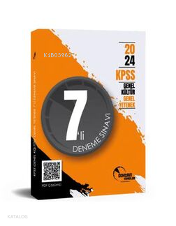 2024 KPSS Genel Kültür Genel Yetenek 7 li Deneme Sınavı