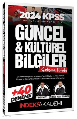2024 KPSS Güncel ve Kültürel Bilgiler Çalışma Kitabı (40 Deneme İlavel