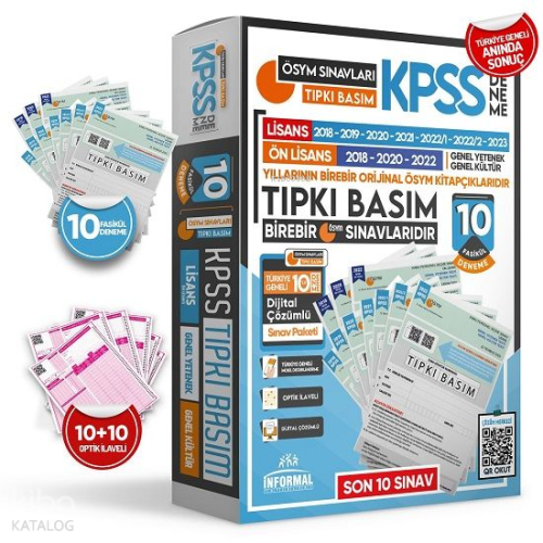 2024 KPSS Lisans ÖSYM Çıkmış Soru TIPKI Basım Türkiye Geneli D. Çözüml