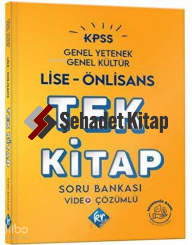 2024 KPSS Lise ÖnLisans Genel Yetenek Genel Kültür Tek Kitap Soru Bankası