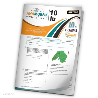 2024 KPSS ÖABT Anamorfik Yayın Coğrafya Öğretmenliği Türkiye Geneli D.Çözümlü Deneme 10/10.Kitapçık