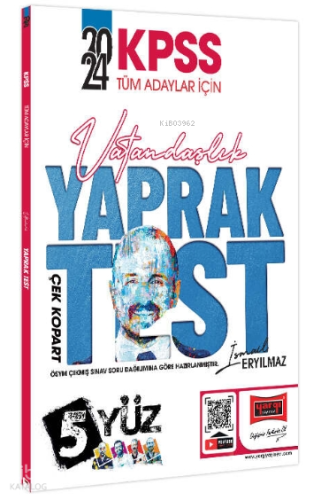 2024 KPSS Tüm Adaylar İçin 5Yüz Vatandaşlık Çek Kopart Yaprak Test