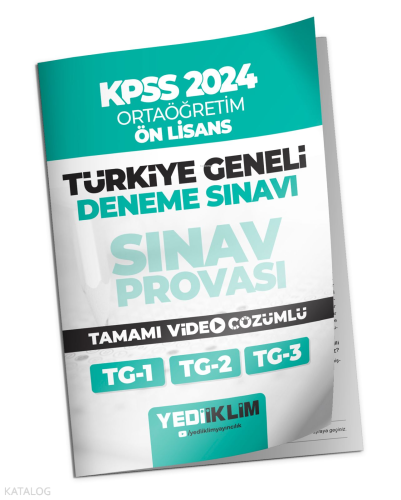 2024 KPSS Türkiye Geneli Ortaöğretim-Önlisans ( 1-2-3 ) Deneme Sınavları Tamamı Video Çözümlü