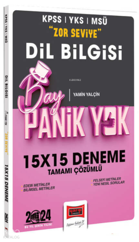 2024 KPSS YKS MSÜ Bay Panik Yok Dil Bilgisi Zor Seviye Tamamı Çözümlü 15x15 Deneme