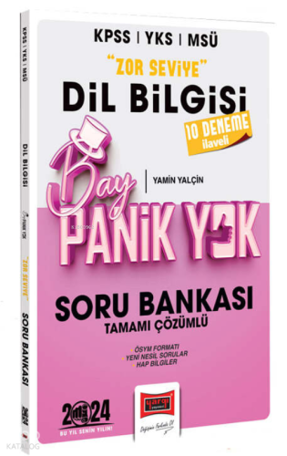 2024 KPSS YKS MSÜ Bay Panik Yok Dil Bilgisi Zor Seviye Tamamı Çözümlü Soru Bankası