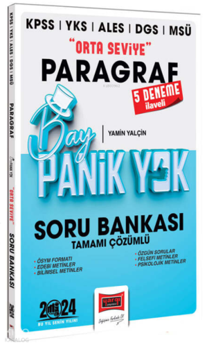 2024 KPSS YKS MSÜ Bay Panik Yok Paragraf Orta Seviye Tamamı Çözümlü Soru Bankası