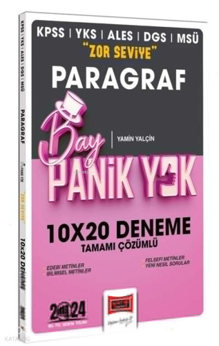 2024 KPSS YKS MSÜ Bay Panik Yok Paragraf Zor Seviye 10x20 Tamamı Çözümlü Deneme