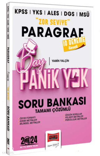 2024 KPSS YKS MSÜ Bay Panik Yok Paragraf Zor Seviye Tamamı Çözümlü Soru Bankası