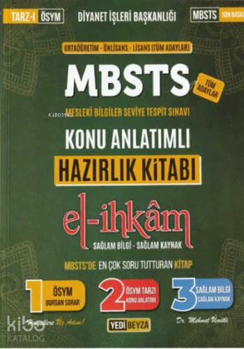2024 MBSTS El-İhkam Konu Anlatımlı Hazırlık Kitabı