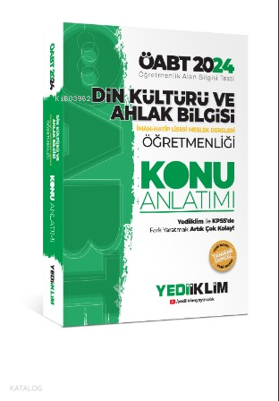 Yediiklim Yayıncılık ÖABT Din Kültürü ve Ahlak Bilgisi Öğretmenliği Konu Anlatımı