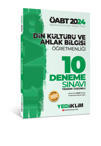 Yediiklim Yayıncılık ÖABT Din Kültürü Ve Ahlak Bilgisi Öğretmenliği Tamamı Video Çözümlü 10 Deneme