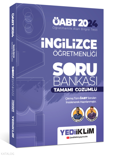 2024 ÖABT İngilizce Öğretmenliği Tamamı Çözümlü Soru Bankası