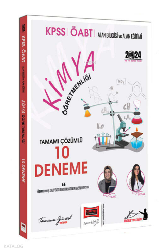 Yargı Yayınevi ÖABT Kimya Tamamı Çözümlü 10 Deneme Sınavı