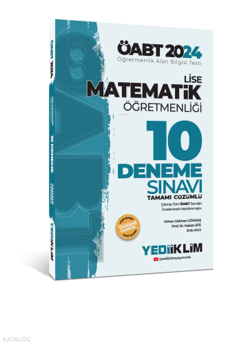 ÖABT Lise Matematik Öğretmenliği Tamamı Çözümlü 10 Deneme Sınavı