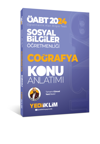 Yediiklim Yayıncılık ÖABT Sosyal Bilgiler Öğretmenliği Coğrafya Konu Anlatımı