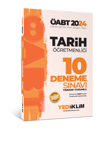 Yediiklim Yayıncılık ÖABT Tarih Öğretmenliği Tamamı Video Çözümlü 10 Deneme Sınavı