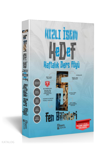 2025 Hızlı İsem Hedef 5.Sınıf Fen Bilimleri Haftalık Ders Föyü | Kolek