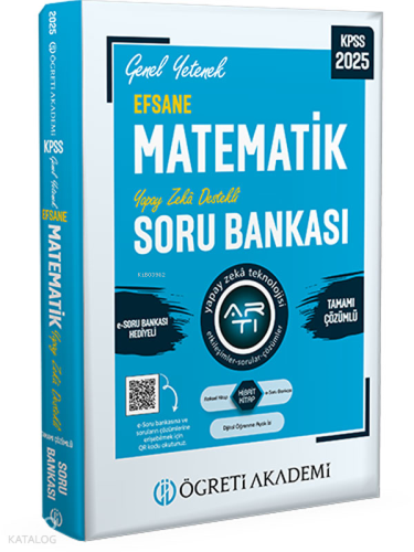 2025 KPSS Genel Yetenek Efsane Matematik Tamamı Çözümlü Soru Bankası |