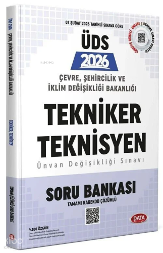 2026 Çevre, Şehircilik ve İklim Değişikliği Bakanlığı Tekniker ve Teknisyen Ünvan Değişikliği Sınavı Soru Bankası