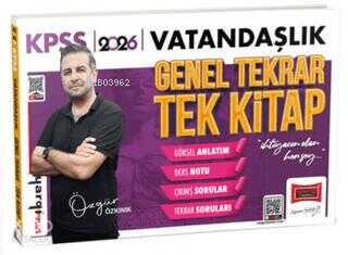 2026 KPSS Vatandaşlık Genel Tekrar Tek Kitap | Özgür Özkınık | Yargı Y
