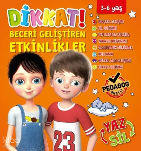 3-6 Yaş Dikkat Beceri Geliştirme Etkinlikleri Turuncu Seri