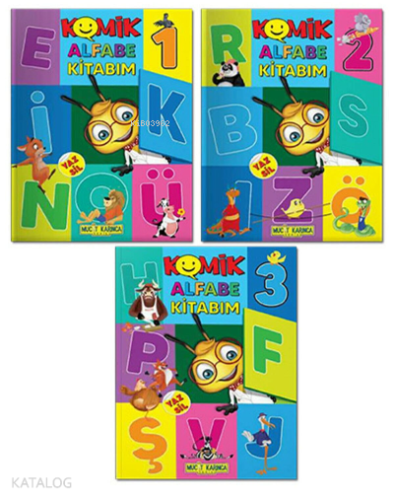 3-6 Yaş YAZ-SİL Komik Alfabe Kitabım - Etkinlik Seti | Kolektif | Yüks