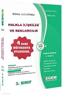 3. Sınıf 6. Yarıyıl Konu Anlatımlı Halkla İlişkiler ve Reklamcılık | K