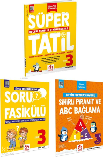 3.Sınıf Süper Yarıyıl Tatil Kitabı (3 Kitap) | Kolektif | Model Eğitim
