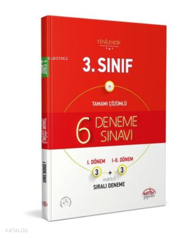 3.Sınıf Tamamı Çözümlü 6 Deneme Sınavı