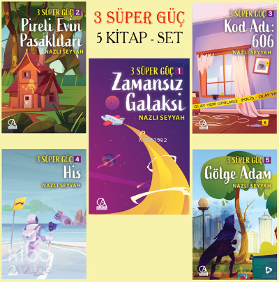3 Süper Güç-5 Kitap Set