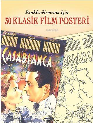 30 Klasik Film Posteri; Renklendirmeniz İçin | Kolektif | Maya Kitap
